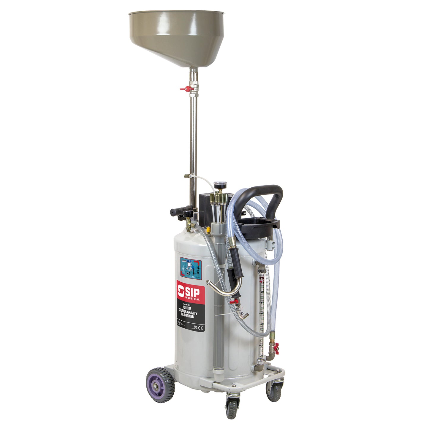 SIP 80ltr Suction / Gravity Oil Drainer