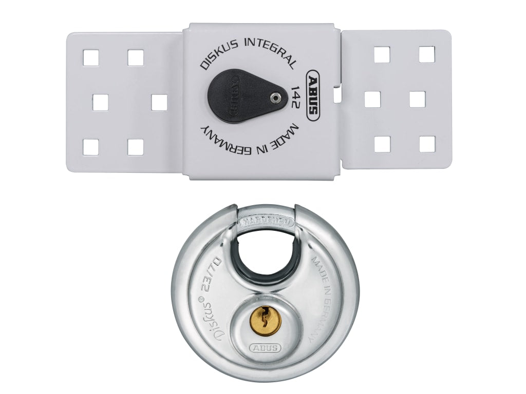 142 Series Sliding Door Van Lock & 23/70mm Diskus® Padlock