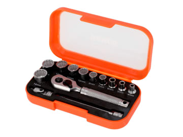 SBS13MC10.5 1/4in Drive Socket Set, 13 Piece
