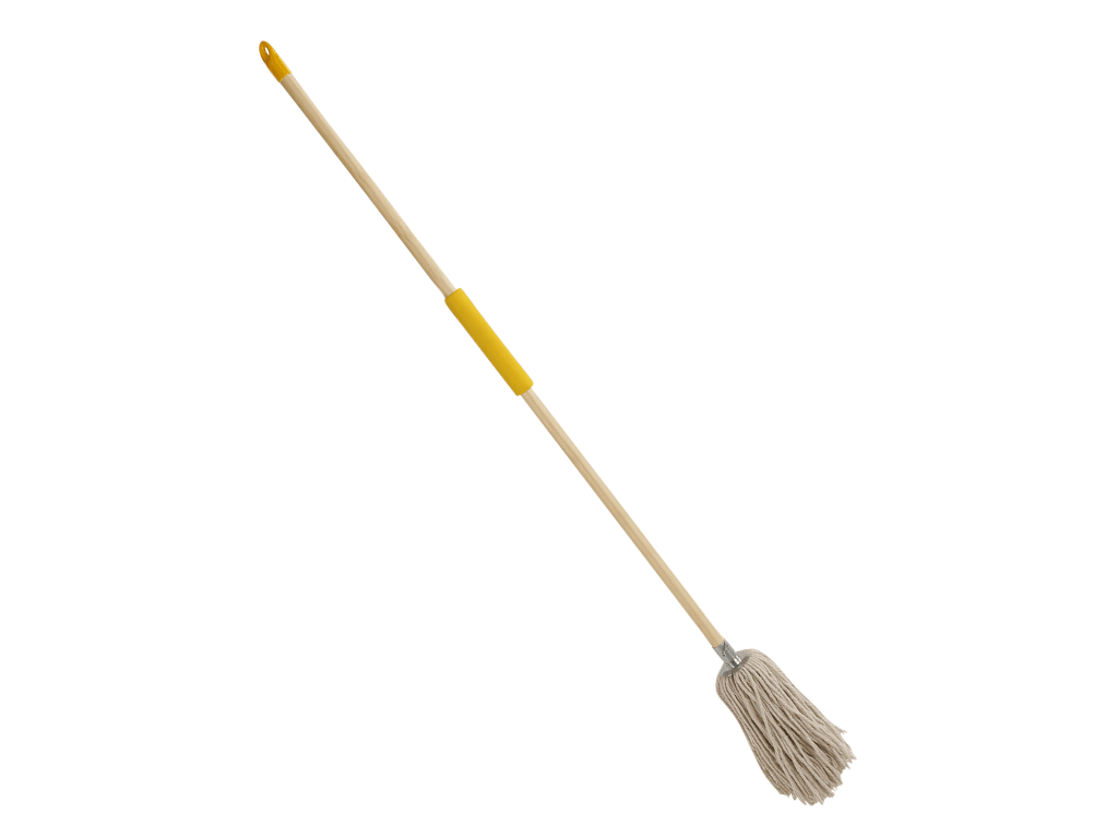 Cotton Mop and Soft Grip Wooden Handle