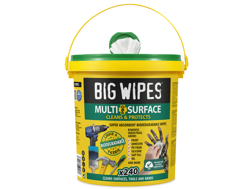 Big Wipes Multi-Surface PRO+ Bio Wipes Bucket of 240