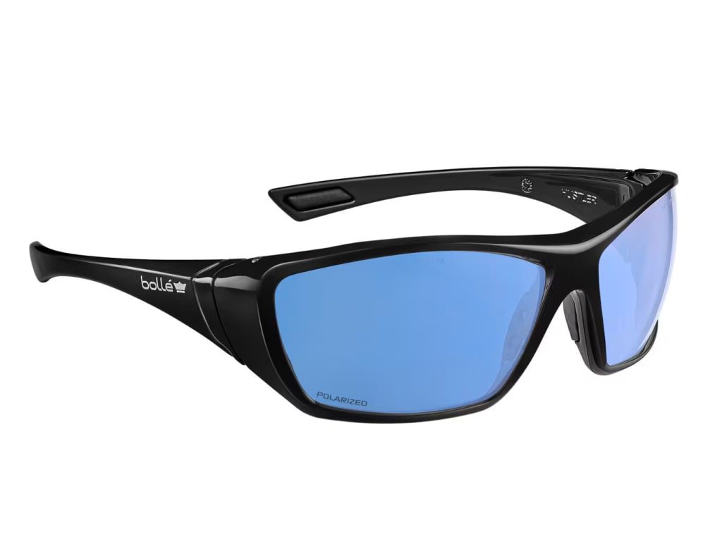 HUSTLER Safety Glasses - Cobalt Flash Polarized