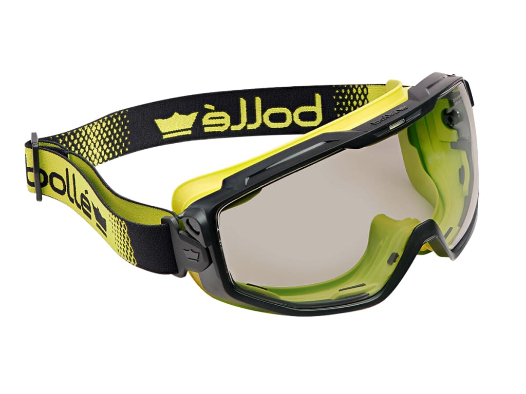 Yellow Vented Universal Goggles - PLATINUM® Copper