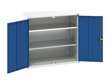Verso 2 Shelf Cupboard 1050mm Gentian Blue