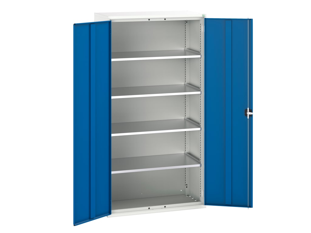 Verso 4 Shelf Cupboard 1050mm Gentian Blue