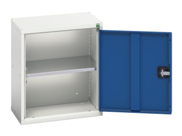 Verso Economy Wall Cupboard 1 Shelf 525mm Gentian Blue