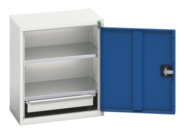 Verso Economy Wall Cupboard 2 Shelf 525mm Gentian Blue