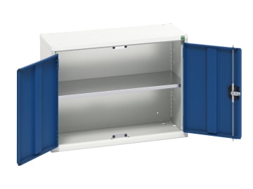 Verso Economy Wall Cupboard 1 Shelf 800mm Gentian Blue
