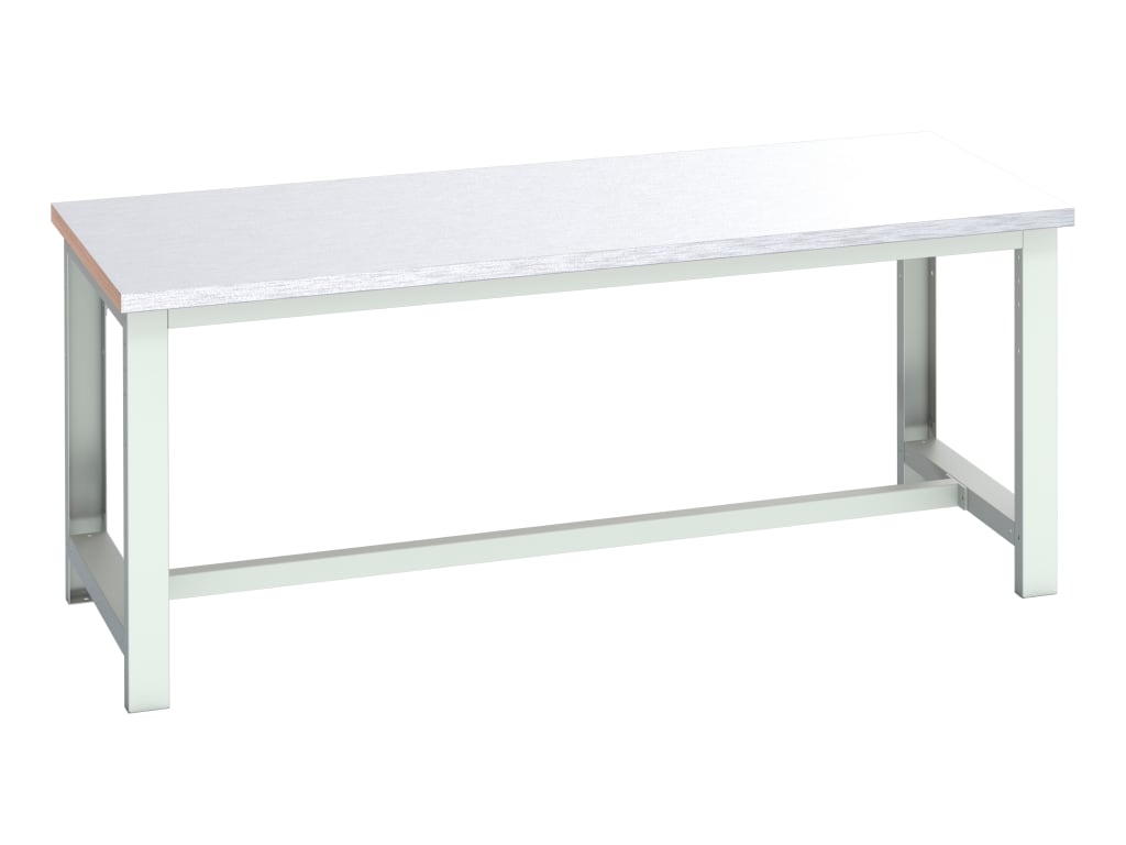 Cubio Basic Bench, Steel Clad Top 2000 x 900mm