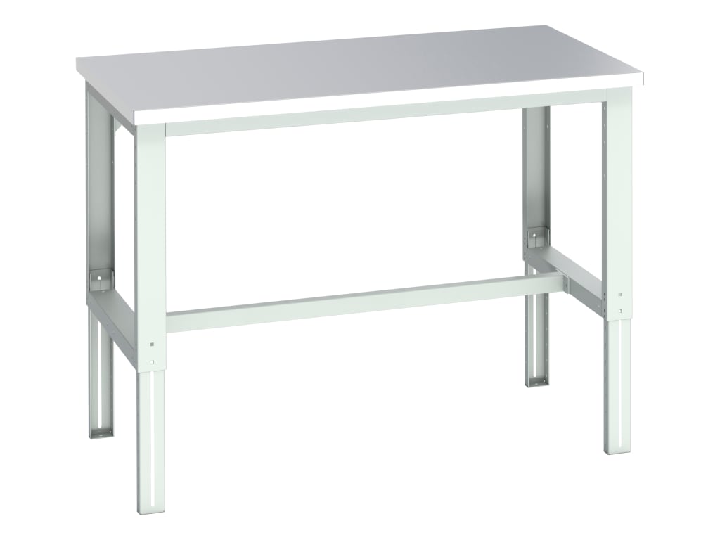 Cubio Adjustable Bench, Stainless Steel Clad Top 1500 x 900mm