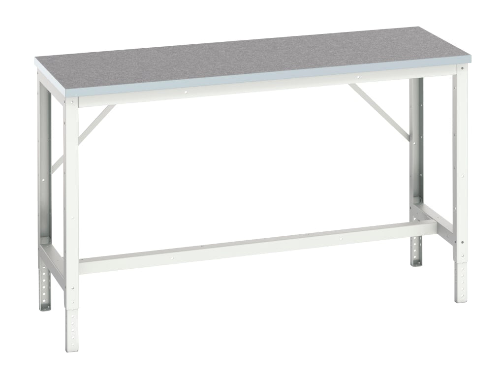 Verso Adjustable Bench, Lino Top 1500 x 600mm