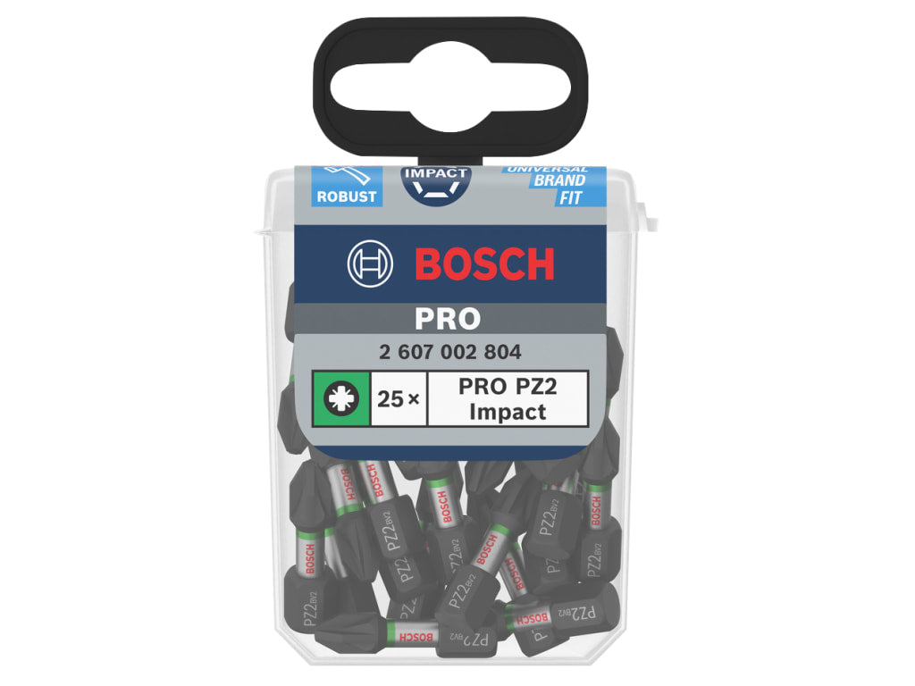 Impact Control Screwdriver Bit PZ2 (Pack 25)