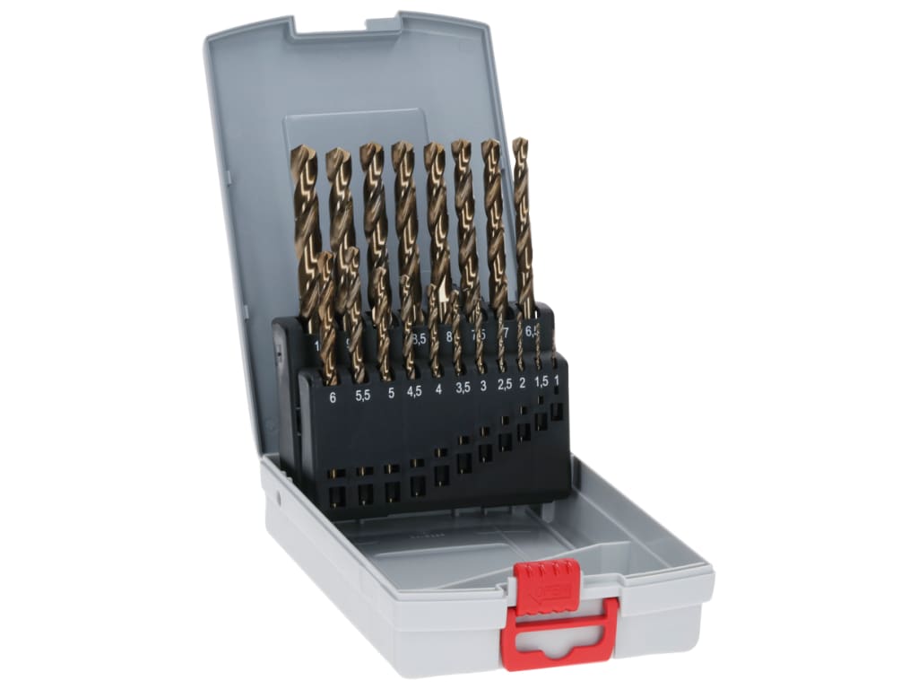 HSS-Cobalt ProBox Metal Drill Bit Set, 19 Piece