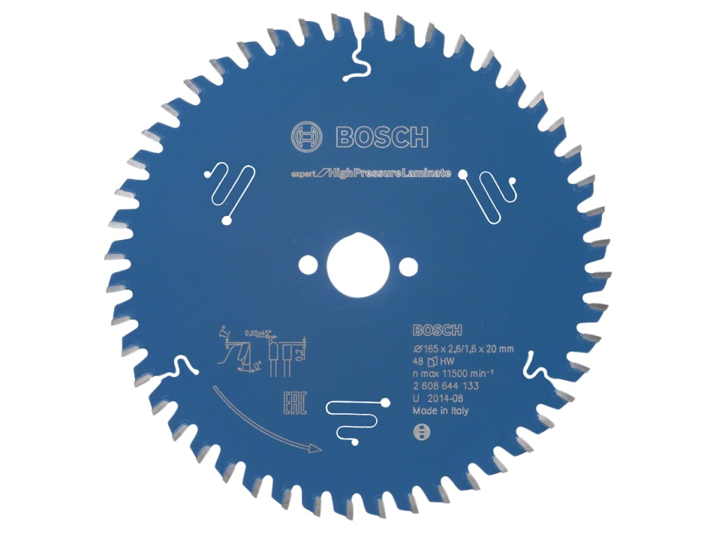 Expert for High-Pressure Laminate Circular Saw Blade 165 x 20mm x 48T