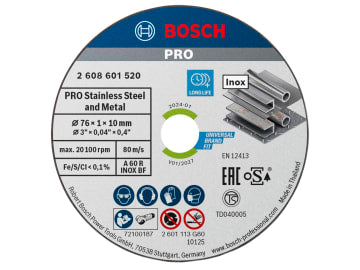 PRO Stainless Steel and Metal Bonded Cutting Disc 76 x 10mm Pack of 5