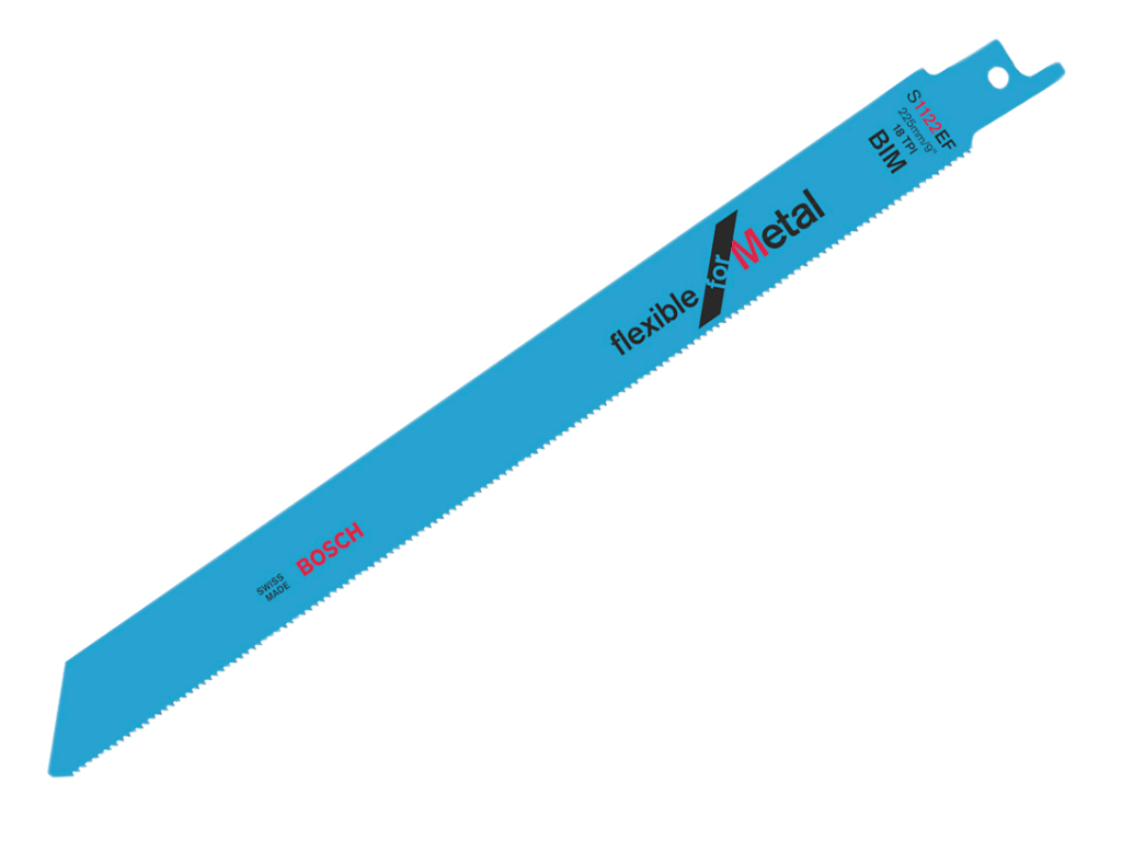 S 1122 EF Flexible for Metal Reciprocating Saw Blade 225mm 18 TPI (5pk)