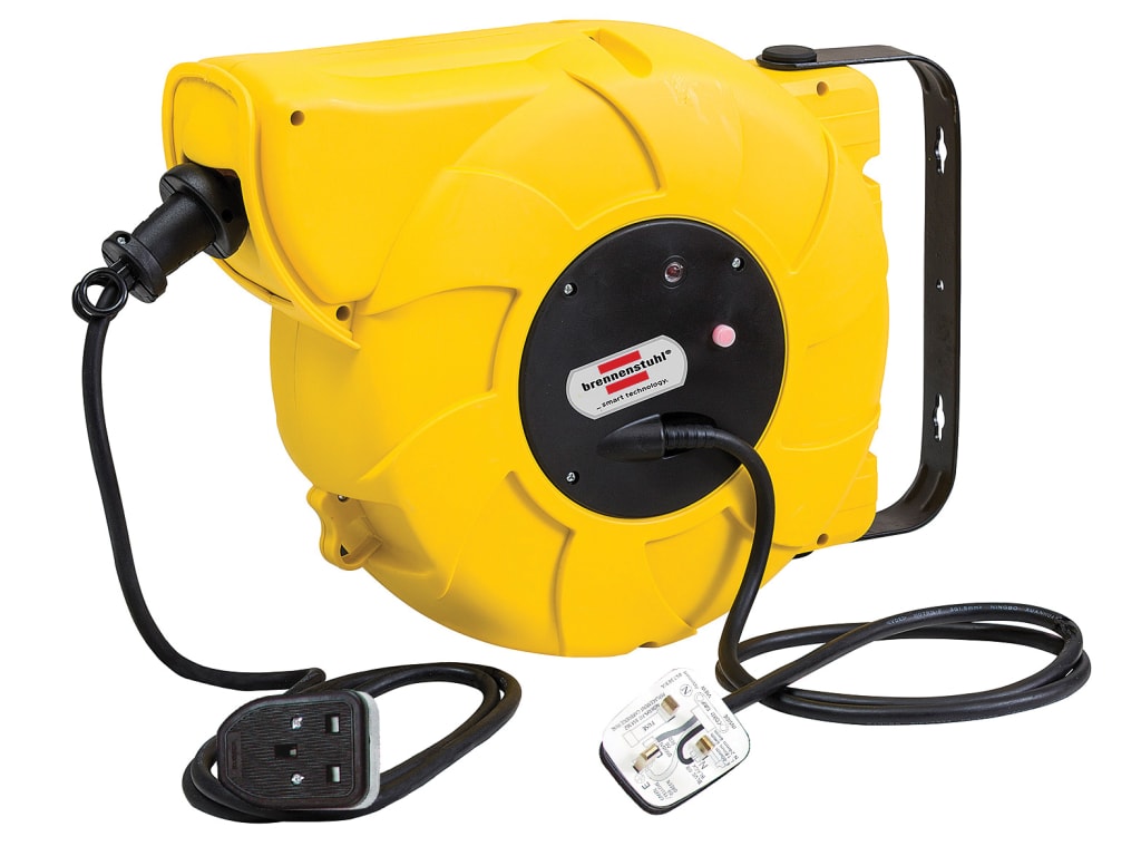 Auto Cable Reel 240V 13A 1-Socket 16+2m Rubber-neoprene Cable