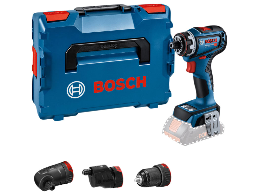 GSR 18V-90 FC Pro FlexiClick Drill Driver + 3 Attachments in Case 18V Bare Unit