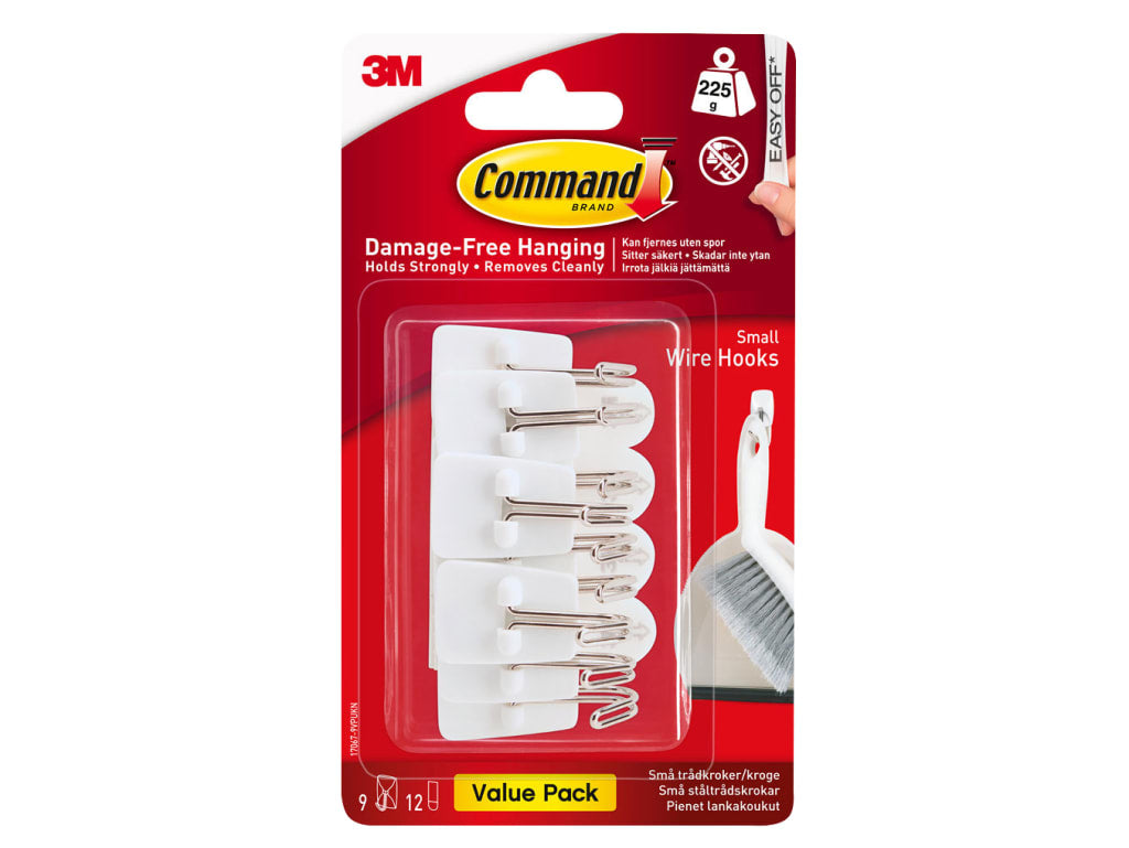 White Wire Hooks Value Pack (Pack 9)
