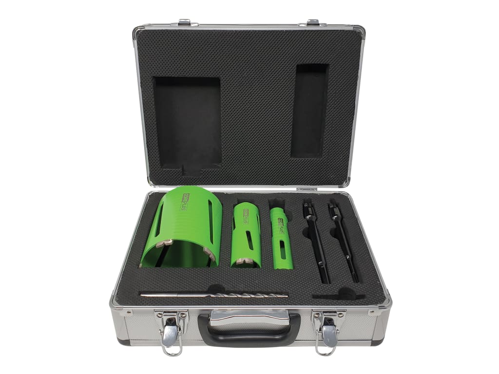 DCDKIT7 Diamond Dry Core Drill Bit Set, 7 Piece