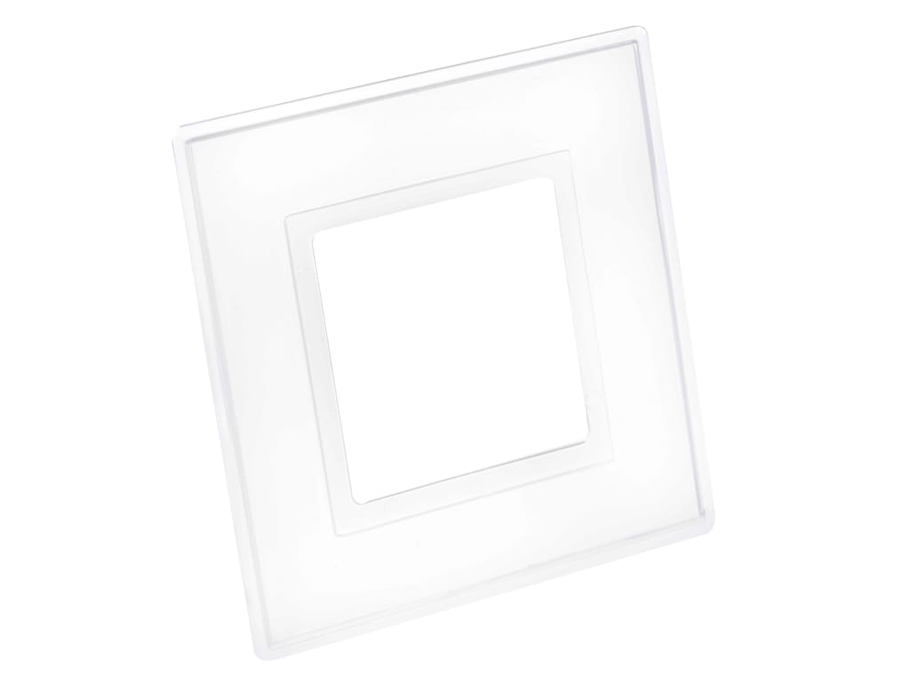 Clear Finger Plate 1-Gang (Pack of 2)