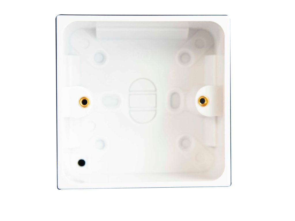 Pattress Box with Earth 1-Gang 45mm