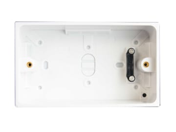 Pattress Box with Earth 2-Gang 45mm