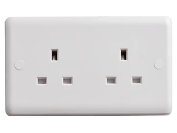 Unswitched Socket 2-Gang 13A