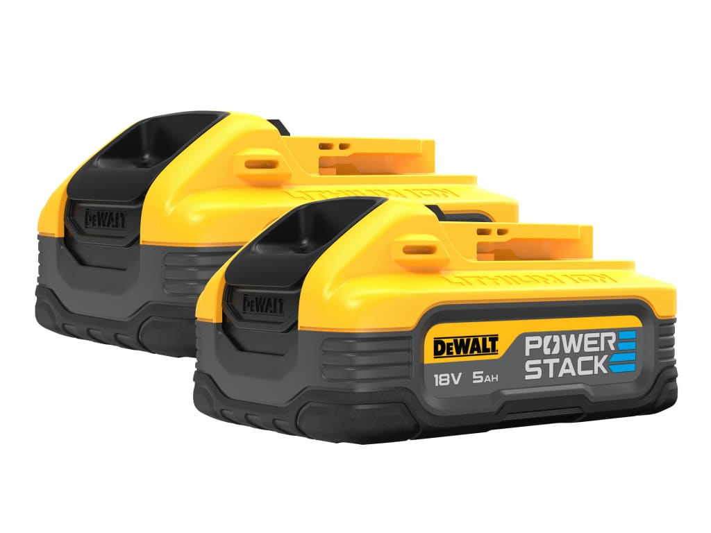 DCBP518H2 POWERSTACK™ Slide Battery Twin Pack 18V 5.0Ah Li-ion