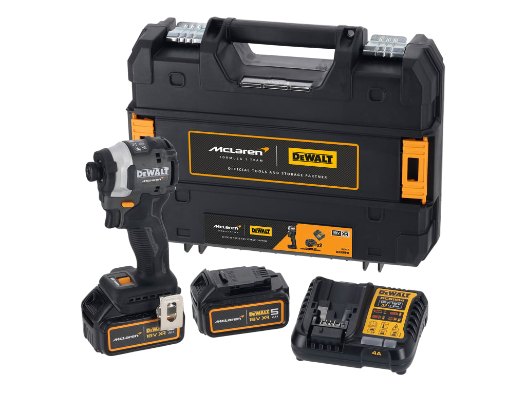 DCF85MP2T McLaren F1 XR Brushless 1/4in Impact Driver 18V 2 x 5.0Ah Li-ion