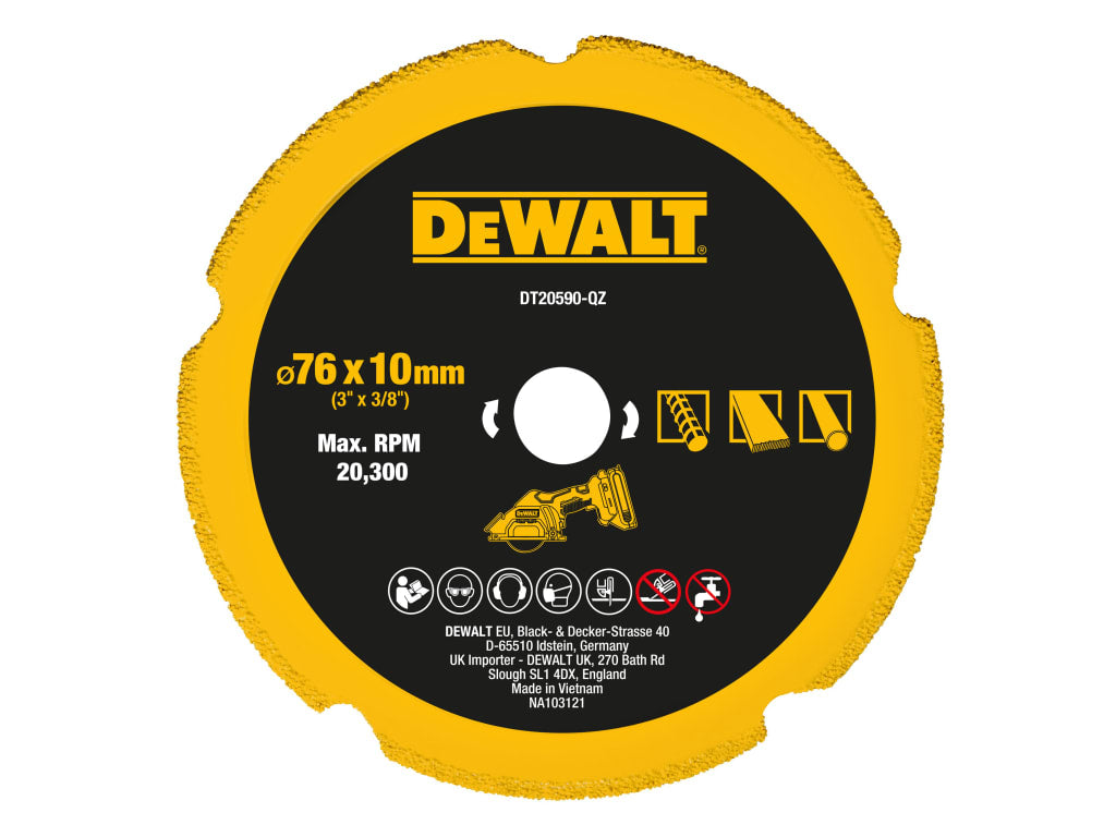 DT20590 Diamond Multi Material Blade 75mm