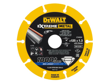DT40252 Extreme Diamond Metal Cutting Disc 125 x 22.23 x 1.3mm