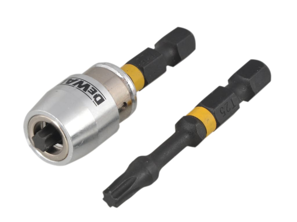 Impact Torsion Bits TX25 x 50mm (x2) and Magnetic Screwlock Sleeve