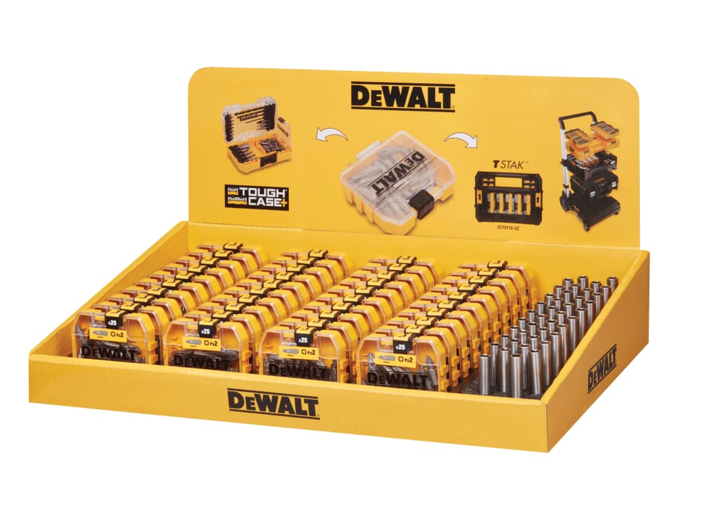 DT71706 PZ2 Bit 25mm Display of 40 + 40 Mag Bit Holders