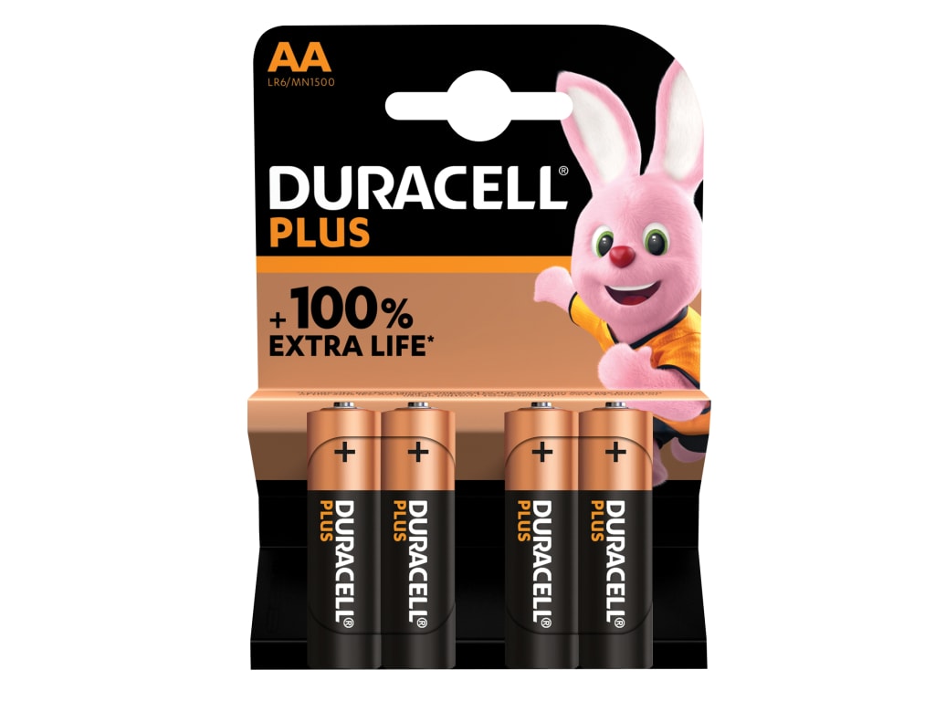 AA Cell Plus Power +150% Batteries (Pack 4)