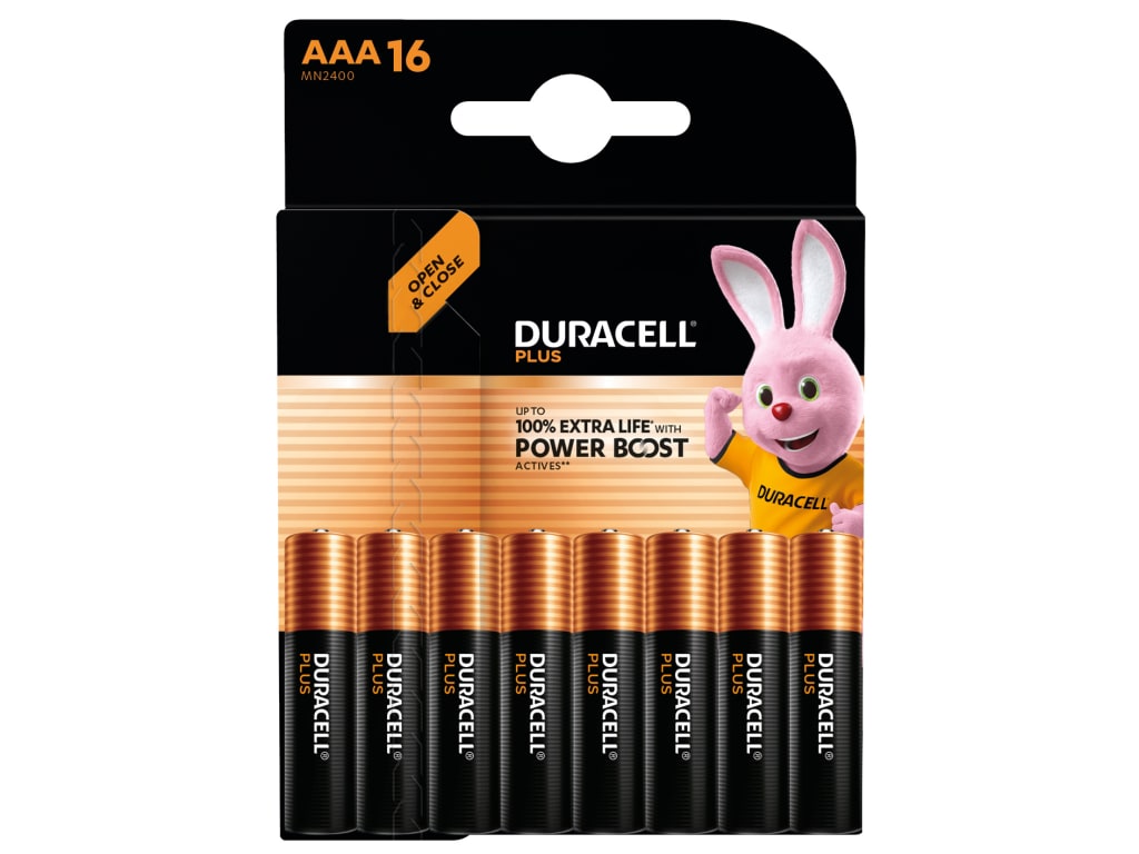 AAA Cell Plus with Power Boost Batteries (Pack 16)