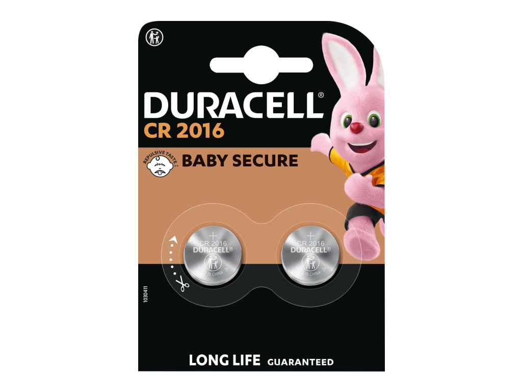 2016 Lithium Coin Battery 3V (Pack 2)