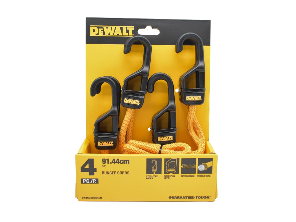 Bungee Cord 91cm (36in) 4 Piece - Dewalt