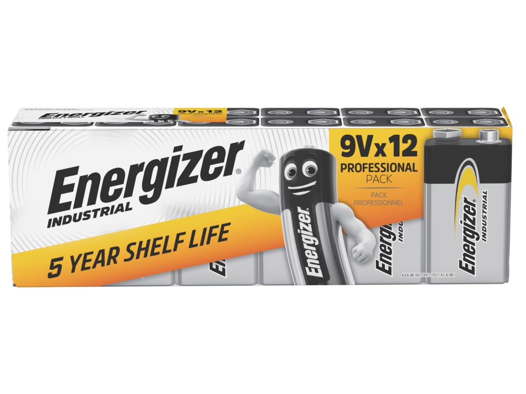 9V Industrial Batteries (Pack 12)