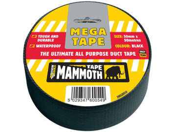 Mega All Purpose Tape 50mm Black