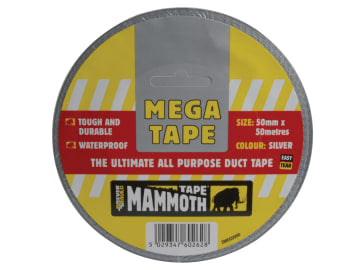 Mega All Purpose Tape 50mm Silver
