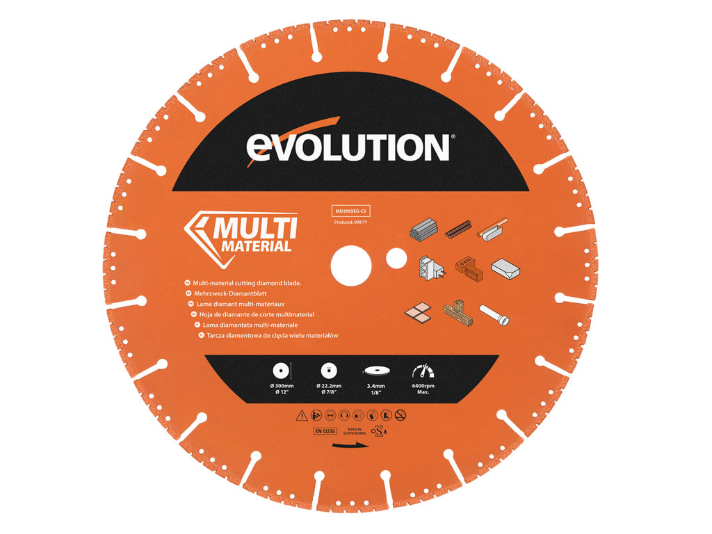 Multi-Material Diamond Demolition Disc Cutter Blade 300 x 22.2mm