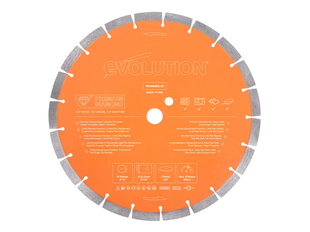 Premium Diamond Disc Cutter Blade 300 x 22.2mm