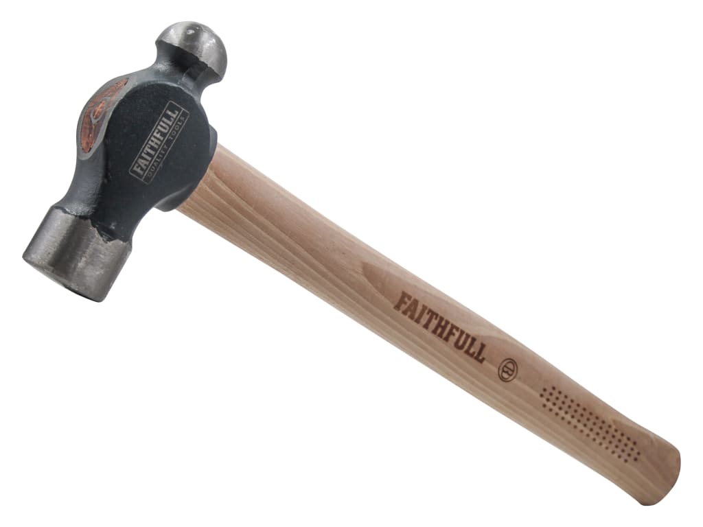 FSC Hickory Ball Pein Hammer 680g (1.1/2 lb)