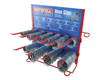 Hoseclip Display C/W Stock 100Pc