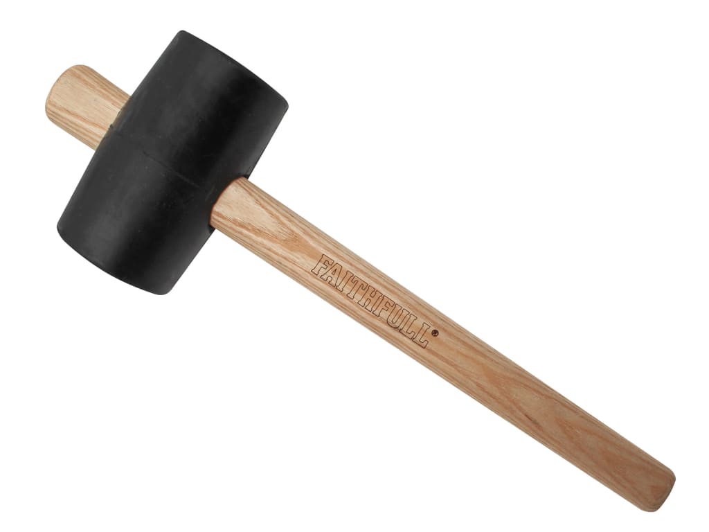 FSC Black Rubber Mallet 16oz