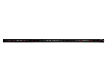 Matt Black Stainless Steel Measuring Rule 1000mm