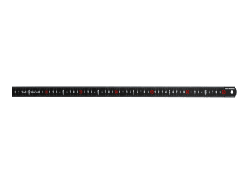 Matt Black Stainless Steel Measuring Rule 600mm