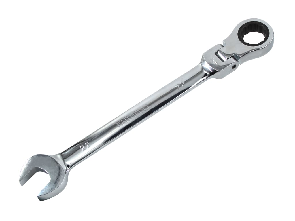 Ratchet Combination Spanner Flex Head CV 22mm