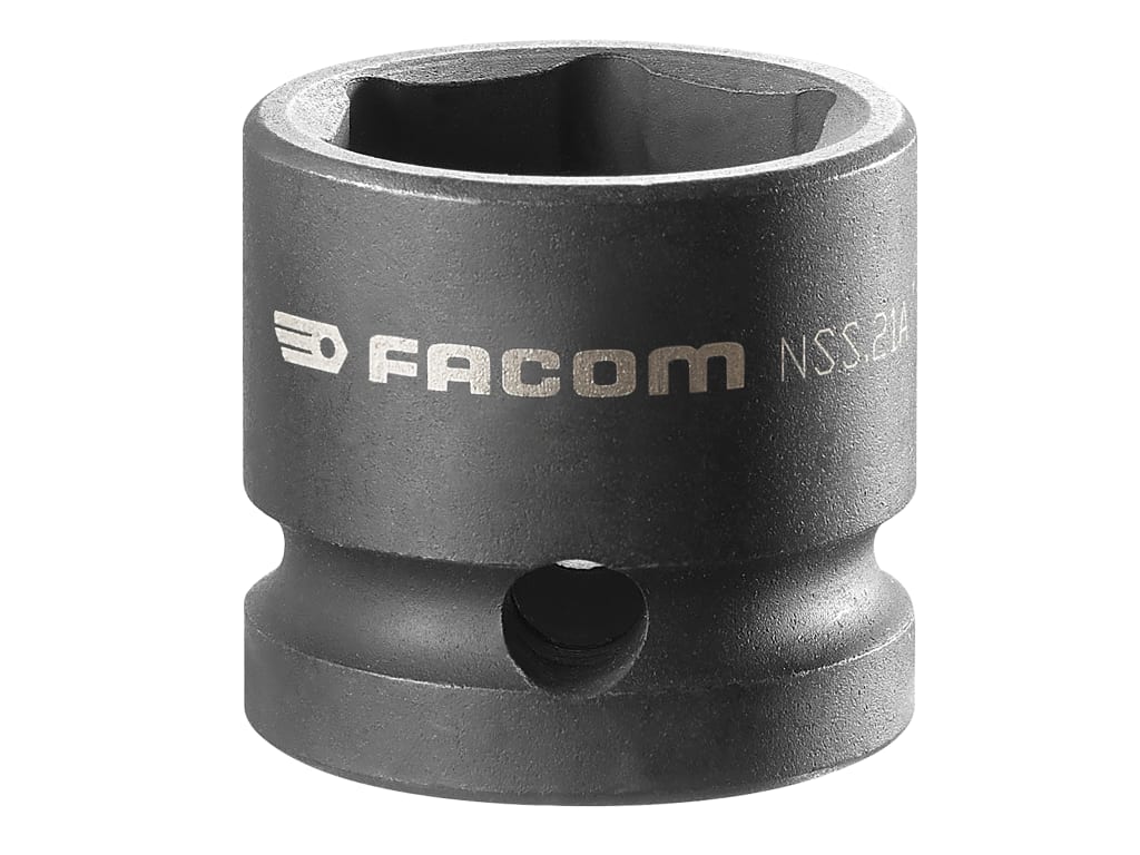 6-Point Stubby Impact Socket 1/2in Drive 21mm